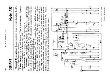 Defiant A53 schematic circuit diagram