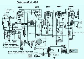 Detrola 428 schematic circuit diagram