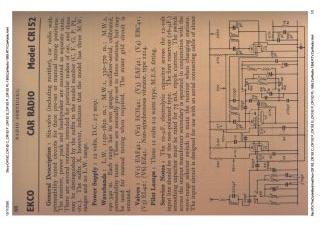 Ekco CR152PLX schematic circuit diagram