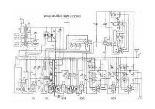 Ekco SW86 schematic circuit diagram