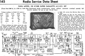 FADA 155 schematic circuit diagram