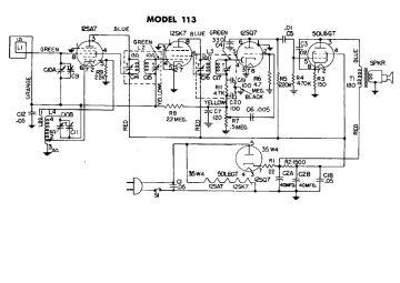 GE 113 schematic circuit diagram