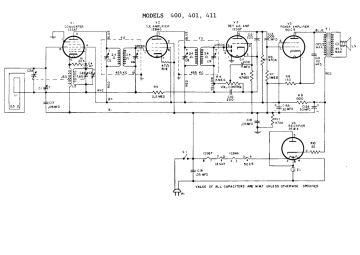 GE 401 schematic circuit diagram