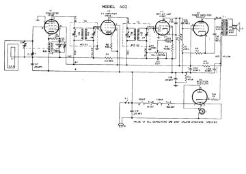 GE 402 schematic circuit diagram