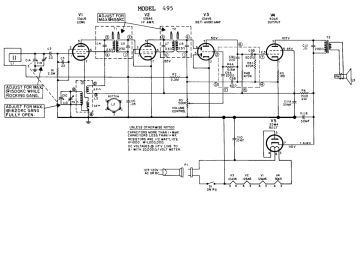 GE 495 schematic circuit diagram
