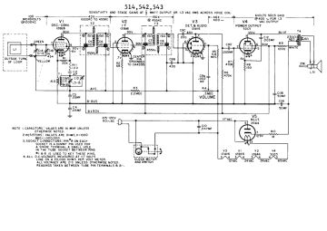 GE 542 schematic circuit diagram
