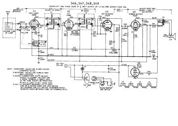 GE 547 schematic circuit diagram