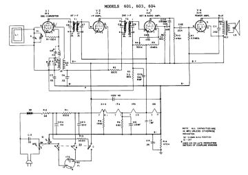 GE 603 schematic circuit diagram