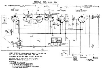 GE 667 schematic circuit diagram