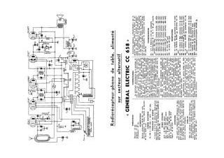 GE CC658 schematic circuit diagram