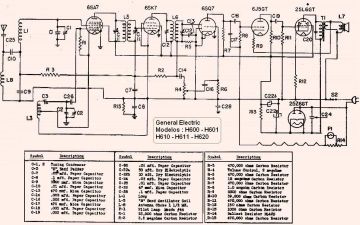 GE H601 schematic circuit diagram