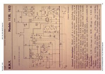 HMV 1138 schematic circuit diagram