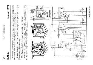 HMV 1375 schematic circuit diagram