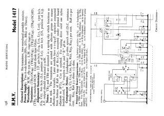 HMV 1417 schematic circuit diagram