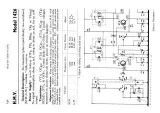 HMV 1426 schematic circuit diagram