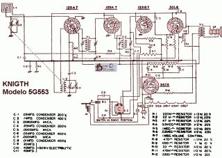 Knight 5G553 schematic circuit diagram