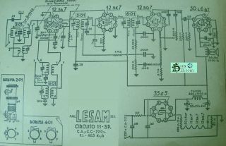 Lesam 11SP schematic circuit diagram