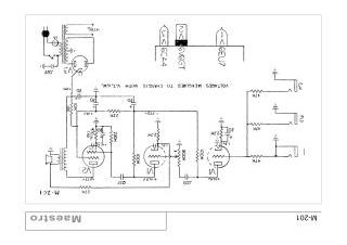 Maestro M201 schematic circuit diagram