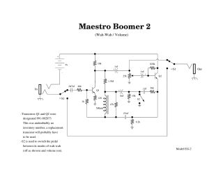 Maestro boomer schematic circuit diagram