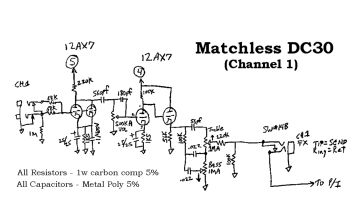 Matchless DC30 schematic circuit diagram