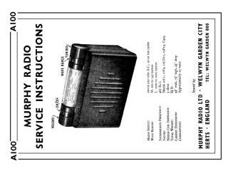 Murphy Schematics Service Manual Or Circuit Diagram 1 80 2 20 Or 
