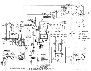 Pearl Flanger schematic circuit diagram