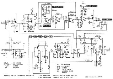 Pearl Overdrive schematic circuit diagram