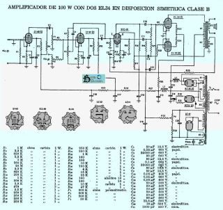 Philips 100W schematic circuit diagram