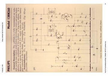 Philips 13RN260 schematic circuit diagram