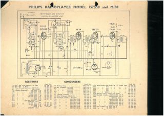 Philips 157 schematic circuit diagram