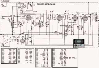 Philips 200U schematic circuit diagram