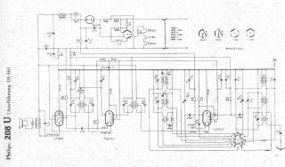 Philips 208U schematic circuit diagram