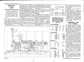 Philips 229B schematic circuit diagram
