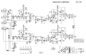 Philips 22RH580 schematic circuit diagram