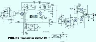 Philips 22RL189 schematic circuit diagram