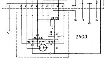 Philips 2503 schematic circuit diagram