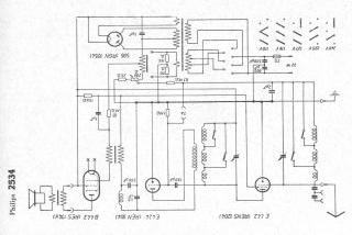 Philips 2534 schematic circuit diagram