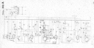 Philips 313A schematic circuit diagram