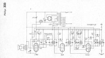 Philips 333 schematic circuit diagram
