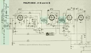 Philips 41B schematic circuit diagram