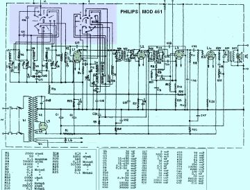 Philips 461 schematic circuit diagram