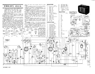 Philips 462A schematic circuit diagram