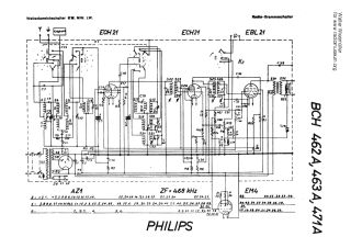 Philips 463A schematic circuit diagram