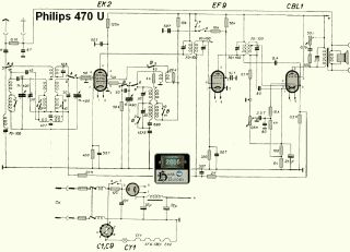 Philips 470U schematic circuit diagram