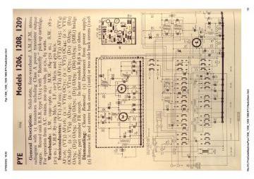 Pye 1208 schematic circuit diagram