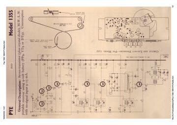 Pye 1355 schematic circuit diagram