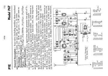 Pye 67 schematic circuit diagram
