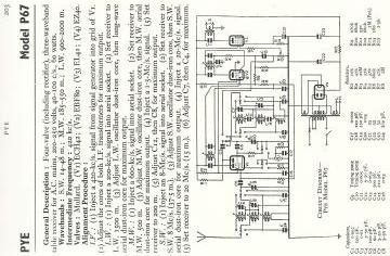 Pye 67 schematic circuit diagram