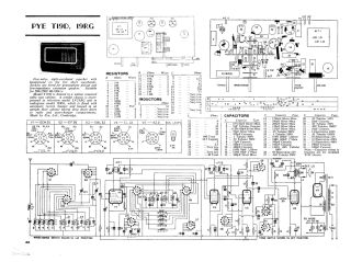 Pye T19D schematic circuit diagram