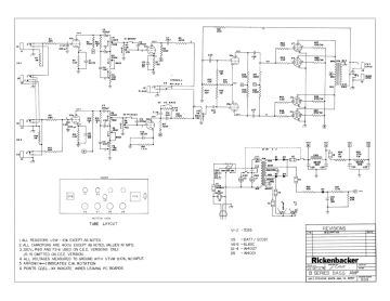 Rickenbacker B115 schematic circuit diagram